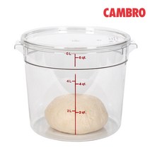캠브로 투명한 원형 빵발효통 (5.7L/7.6L), 통/7.6L(RFSCW8)