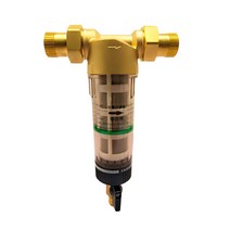 공압 부품 Prefilter Whole House Water Filter Purifier System Brass 40micron Stainless Steel Mesh, 01 1/2인치