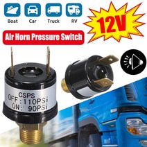 차량용 에어 컴프레셔 12V DC 12V 3.5A 자동차 공기 펌프 압축기 저장 탱크 압력 스위치 90-110PSI 120-150, 06 150-180PSI