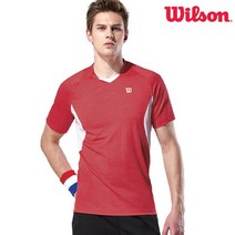 윌슨 남성 반팔티셔츠 2435 레드 테니스복 배드민턴복