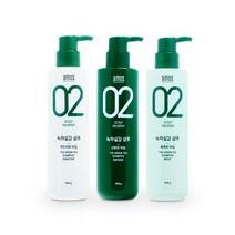 아모스 녹차실감 샴푸 500g (민감성/지성/중건성), 모이스트(중건성/촉촉한 타입)