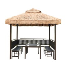 한옥 정자 전원주택 원두막 옥상 야외 오두막 초가집, 3x3m 초가 정자