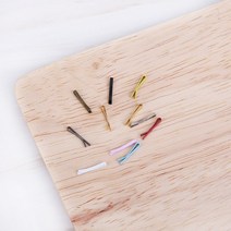 짱패브릭 인형) 2개) 11mm 인형 실핀 오비츠11 머리핀, 화이트