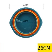 캠핑카 카라반 개수대 세면대 싱크대 실리콘 접는 양동이 자동차 세면기 분지 접을 수있는 세탁 액세서리 휴대용 싱크 캠핑 용품 기숙사 방 필수품, 에스블루, 1개
