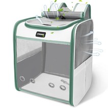 고양이 백팩 캐리어 최대 6.8kg(15파운드)의 중소형 고양이 강아지 키티 강아지 토끼용 대형 반려동물 백팩 하이킹 산책, Green