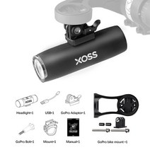 자전거 라이트 xoss 헤드 방수 usb 충전식 도로 mtb 전면 램프 플래시 알루미늄 초경량 손전등, 마운트가 있는 헤드라이트, 마운트가 있는 헤드라이트