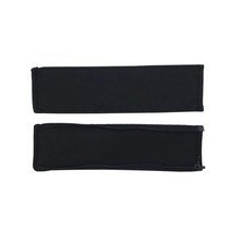 두유햅 헤드셋 커버 교체 헤드폰 밴드 덮개, 2개입, 블랙