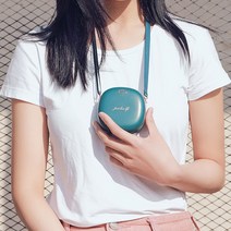휴대용 목걸이 선풍기 어린이 유아 목 캠핑 미니 저소음 충전식 선풍기, 핑크