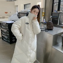 핫템굿템 데일리 넓은 디자인 무릎 아래 롱패딩 4컬러