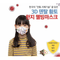 여아-새 바이러스 케어 어린이 황토 한지 마스크-10ea, 새마스크