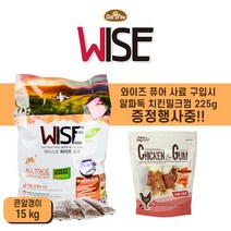 데이스포 전연령 와이즈 퓨어 큰알 강아지 소프트사료, 오리 + 연어, 7.6kg, 1개