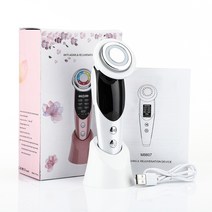 SanVicen 7in1 EMS 미세전류 진동 LED 마스크 도입기입니다, 흰색