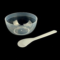 SOCEAN 반투명 믹싱 팩 볼 반죽 용기 스파츌라 세트 플라스틱 슬라임볼 스파츄라 세트 미용 믹스 그릇 빈 통 재료 혼합 용기 스파출라 마사지 그릇 미니 화장품 그릇 용품, 분홍