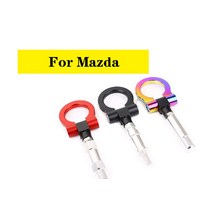 자동차 견인 고리 스트랩 차량 tow hook 알루미늄 트랙 레이싱 앞 범퍼 auto trailer ring eye towing kit for cx5 rx8, 푸른