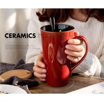 사무실 대용량머그컵 큰컵 500ML, O.에쓰 싱글 컵