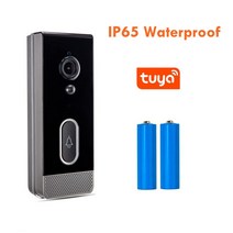 IoT Ai 인터폰 비디어폰 설치 교체 Tuya-비디오 초인종 카메라 방수 야외 무선 도어 벨 스마트 라이프 보, 01 Option 1_02 미국 플러그