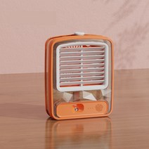 Elsecho USB 선풍기 탁상용 써큘레이터, 귤색