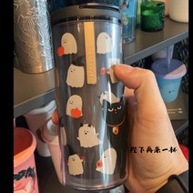 2021 스타벅스 할로윈 MD 대만 텀블러 호박 유령 고양이 머그컵 보온병 머그 인형, 팬텀요정스테인리스주전자