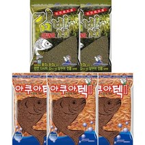 [무료배송]아쿠아 베스트 커플2 총5개 (아쿠아텍2 3개+김밥_2개) 민물떡밥 붕어떡밥 경원떡밥 낚시떡밥 어분 글루텐 집어제