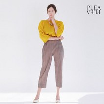 플리플리 PP004 미니 주름 배색 팬츠_베이지
