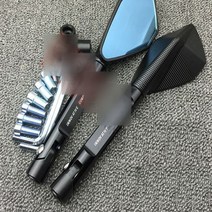 혼다 MSX125 사이드미러 반사경 튜닝 드레스업, 긴 파랑 + 검정