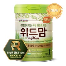 파스퇴르 특허받은 유산균체 무항생제 위드맘 1단계 분유, 6캔, 750g