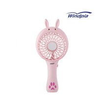 3단 풍속조절 자연풍 가능 토끼 손풍기 SPWP-69 핑크