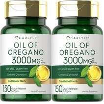 Carlyle Oregano Oil 칼라일 오레가노 오일 3000mg 150소프트젤 2팩, 150캡슐 x 2통