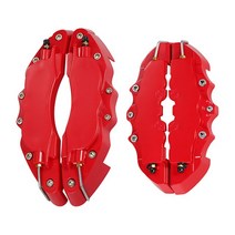 캘리퍼커버 디스크 라이닝 커버 도색4pcs 자동차 14 ~ 17 인치 전면 후면 소형 중형 ABS 캘리퍼스 커버 3D, [02] 빨간
