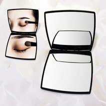 듀얼 미니 네모 손거울 꾸미기 아기 공주 접이식 판촉물 양면 작은 미용 예쁜 포켓 여성 남성 컴팩트 핸드 미러 화장 메이크업