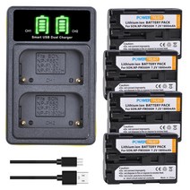배터리 카메라용 밧데리 1800mAh NP-FM500H NP 소니 A99M2 A900 A350 A77M2, 08 4Battery 1Charger