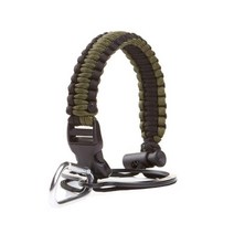 플라스크 휴대용 술병 안전 링이있는 하이드로 물병 생존을위한 paracord 핸들 carabiner 나침반은 넓은 입 병에 맞습니다 12 oz 64 oz, 나침반 없음, No Compass, 1개