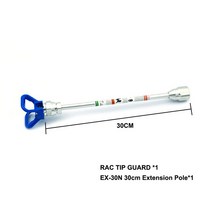 CHARHS 에어리스 팁 가드 익스텐션 폴 15CM /30CM 세트 스프레이 건 홀더 180 ° 간편한 방향 노즐, RAC tip seat  30CM