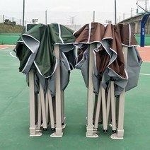 천안어닝 코스트코천막 접이식 방수 농막 천막 주택, 두꺼운 다리 2x2 텐트  3면 투명 천