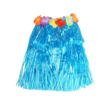 파티짱 훌라 스커트 30cm (블루) 하와이 치마