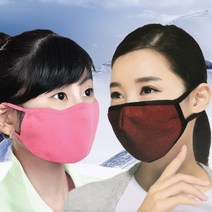 국산 극세사 포근한 패션 핫 마스크, ss컬러방한대_레드