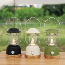 카르닉 램프쉐이드 감성 캠핑랜턴, 블랙