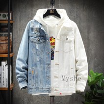 [Myshe]청 점퍼 패션 남자 슬림 긴팔 데님 코트 boy704FEI704NZWT01