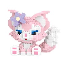 [알꿀밤-나노블럭-D애니] E앉은 리나벨E, 혼합색상