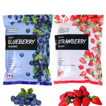 웰프레시 냉동 블루베리 캐나다산1kg+냉동 딸기 국내산 1kg 1세트