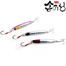 손피싱 통영 멸치메탈 메탈지그 우럭 광어 농어, 핑크, 30g