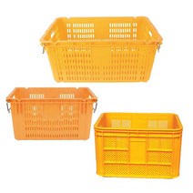 고구마 감자 과일 농산물 플라스틱 바스켓 콘티 박스 상자, 농산물 상자 45.5L_ 523x366x320, 1개