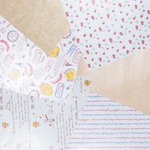 크라프트 화분쇼핑백 사선형 (10매) 3가지 사이즈 선물 꽃다발 답례품 포장용 고급 사다리꼴 종이 봉투, 대_(13+13)x35cm, 1묶음(10매)
