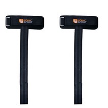 헬스 스트랩 손목 보호대 아대 체육관 리프팅 스트랩 역도 포함 피트니스 보디 빌딩 트레이닝 미끄럼 방지 플렉스 젤 그립 강도, A pair of black