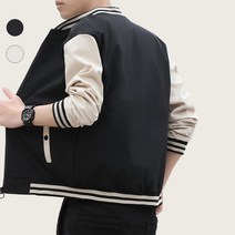 노멀쉐이크 / 남자스타디움자켓 배색자켓