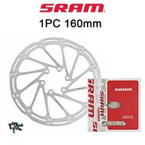 자전거 브레이크 패드 디스크 케이블 SRAM 로터 160mm 180mm 203mm 스테인레스 도로 산악 중심선 1PC 2PC M, 01 1PC 160mm