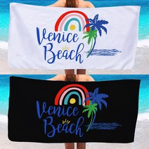 2개 해변 비치타올 타월 대형 수건 물놀이 수영 U-SSAC10, 47050-27/28 (베니스)