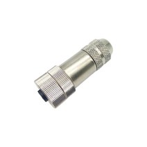 커넥터M12 항공 센서 커넥터 금속 플러그 헤드 이더넷 EtherCat Profinet Shield IP67 금도금 4 5 8 핀 A/B, 01 A-Coding_02 5P_01 Male