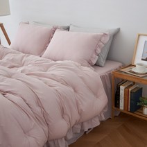 코코베딩 오가닉코튼 프릴 순면 차렵이불 로엠