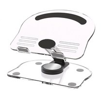 하임하이 360도회전 투명 접이식 스마트폰 태블릿 거치대, 화이트